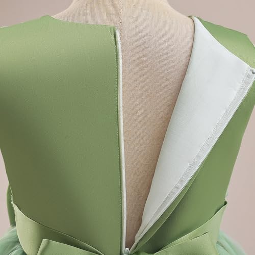 Flower Girls Tulle Dress Long Formal Pageant Communion Princess Wedding Bridesmaid Dresses Kids Lace Dance Ball Gowns4