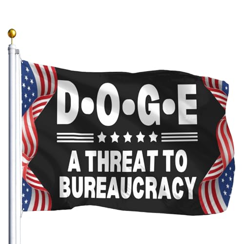D.O.G.E Threats To Bureaucracy 3x5 Ft Flag with Brass Grommets
