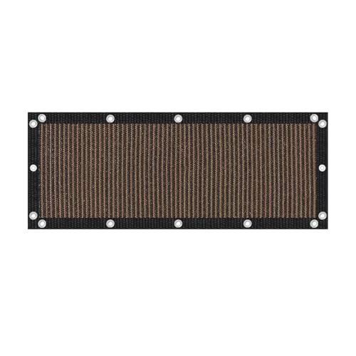 VICLLAX 90% Shade Fabric Sun Shade Cloth with Reinforced Grommets, Outdoor Sun Screen Fabric for Outdoor Patio Garden Pergola Cover Canopy 3x8 FT, Mocha