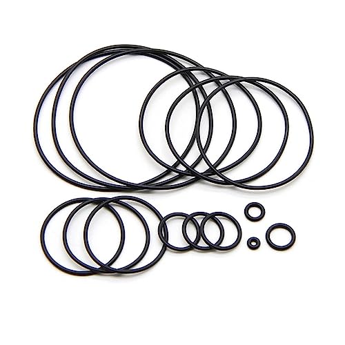 50pcs NBR O-Lock up Gasket Thickness OD 3~80mm CS 1 2 3 4mm Nitrile Oil Resistant Gasket Round (Color : 50pcs, Size : OD 14MM_2MM)