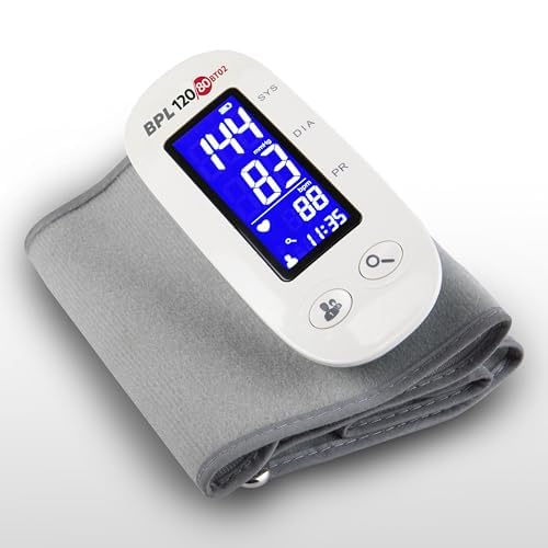 Image of BPL Medical Technologies BPL 120 /80 BT-02 Bluetooth Enabled Arm Type Blood Pressure Monitor with Tubeless Technology|BP Apparatus for Home|Hypertension & Managing Heart Health Device - White