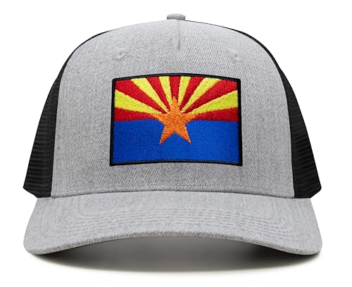 Image of International Tie State Hat for Men and Women, Adjustable Snapback Trucker Baseball Cap with Embroidered Patch