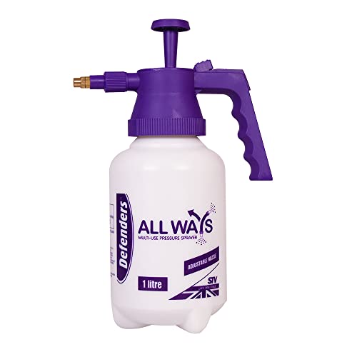 Defenders All Ways Multi-Use Pump Action Pressure Sprayer – 1L, Adjustable for Home & Garden Use - Indoor Plants, Cleaning, Outdoor, Garden, Fertilisers, Pesticides & Weed Killers