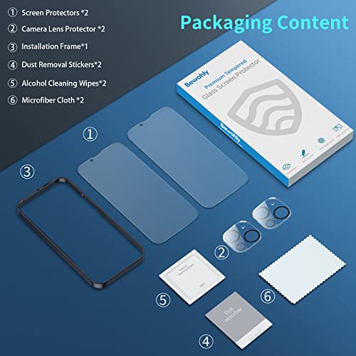 Bewahly Opaco Vetro Temperato Compatibile con