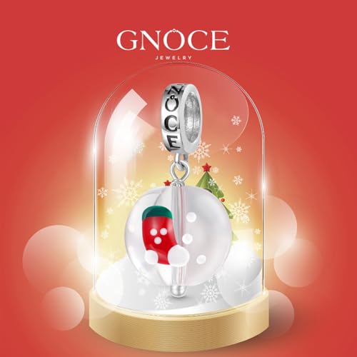 Image of GNOCE Christmas Charm Silver Plated & Sterling Silver Bracelet Gift
