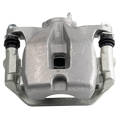 Image of TRQ Rear Brake Pad and Rotor Set Ceramic Coated Rotors Calipers Compatible with 2008-2012 Toyota Highlander