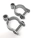 Pressed Steel Chain Link Fence Frame Hinge w/Bolt - (2 Sets Pack) (1-7/8")