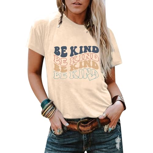 Be Kind Shirt Women Funny Inspirational Kindness Tshirts Teacher Graphic Tee Summer Casual Short Sleeve Tops3