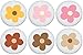 Boho Daisy Flower Drawer Knobs Pink Ceramic Bohemian Dresser Cabinet Pulls for Nursery Bedroom Decor
