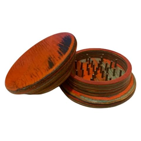 Multi Color Wood Food Spice Herb Grinder 2.5 inch Cover