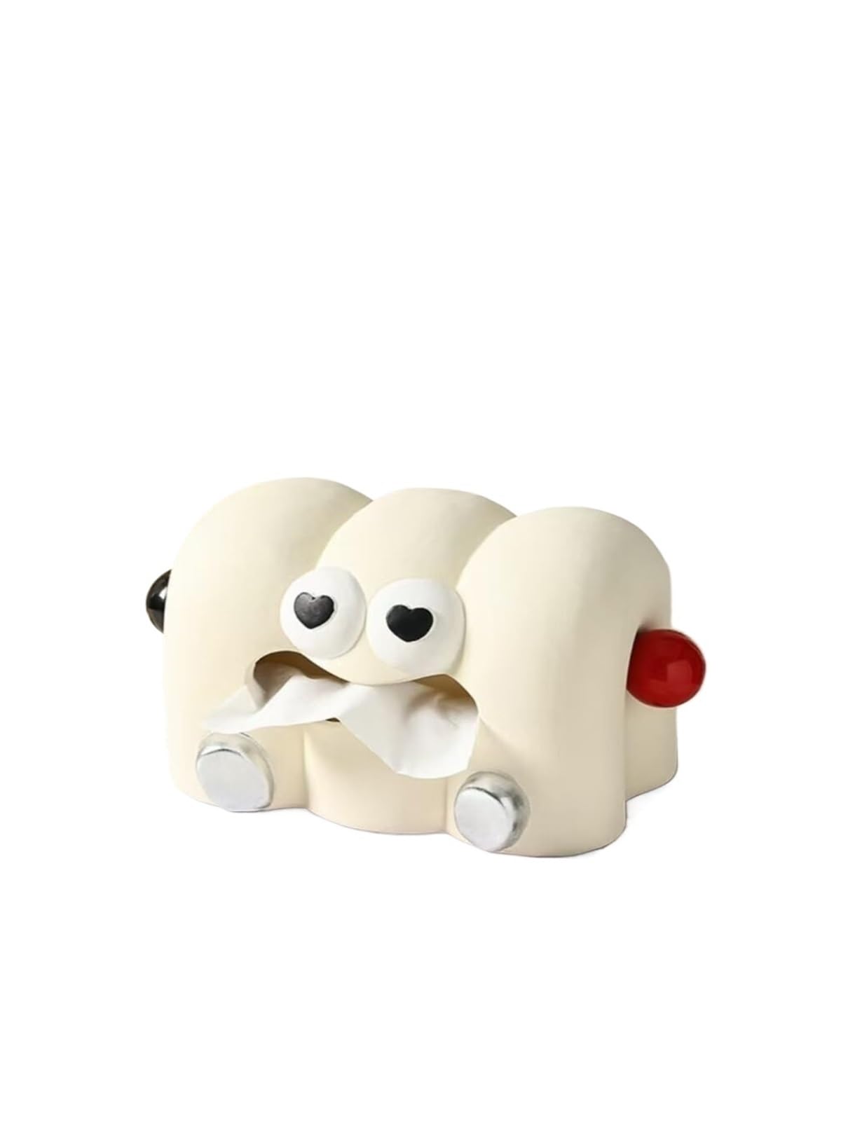 Tissue Dispenser Box Cute And Funny Tissue Box Cover Decorative Facial Holder With Heart Eyes Apartment Must Haves