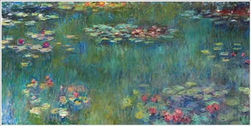 Art mural pour la decoration interieure Monet lotus sur toile - 4