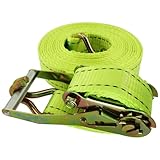 Retractable Ratchet Straps Heavy Duty, 2 Inch Ratcheting Securing Straps for Truck Bed/Trailer/Moving and Securing Cargo, 3 6 10 16 20 30 40 50 60 65 Ft Long Cargos Truck Belt(L - 16.4ft)
