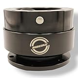 SIBEIKE クイックリリース レンチン音鳴る Ding sound ステアリングボス アルミ コントロールハブ アルマイト (ブラック)