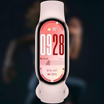 Relógio Mi Band 10 smart-band 10 (GLOBAL) Pulseira Inteligente, Tela AMOLED 1,72, Relógio inteligente,Fitness, mi band Pulseira Impermeável, 150 Modos Esportivos (ROSA)
