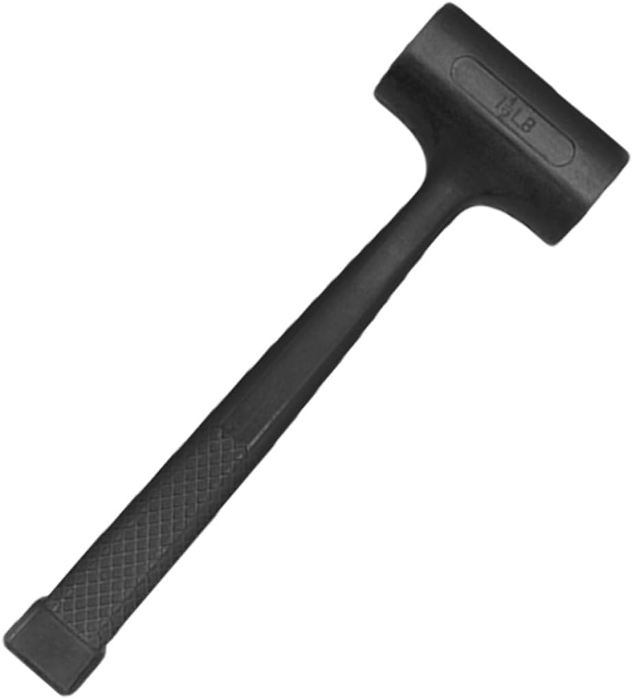 Anti-slip Rubber Mallet Hammer 1.5lb Non-rebound Installation Hammer for Tile Flooring and Woodwork, Shock-absorbing Sturdy Hand Tool for Home Renovation and Construction
