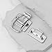 Micro Traders 2pcs 30x36mm Buckle Latches Case Hasps for Toolbox Door Chest and Locks Silver