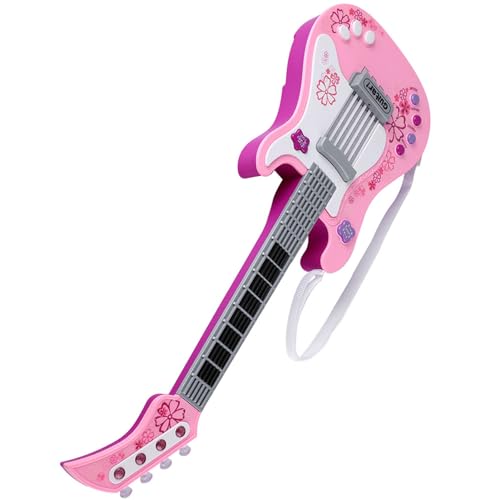 Yctze Jouet de Guitare Basse Multifonctionnel pour Enfants, Instrument de Musique Léger pour, Interactif avec 8 Chansons, Guitare 4 Mods, Jouet de , pour Enfants, Basse, Instrument de Musique, ,