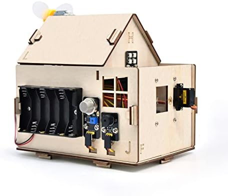 KEYESTUDIO Smart Home ESP32 Starter Kit for Arduino and Python, Include ESP32 Development Board, Electronics Home Automation Coding Toys, DIY Sensor Kit STEM Educational Set for Kids Adults Teens