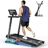 THERUN Treadmill with Incline, 3.0 HP Foldable Treadmills for Home, Brushless Motor Auto Incline Treadmill, 12 Level Adjustable, 300 LBS Capacity, Quiet Running