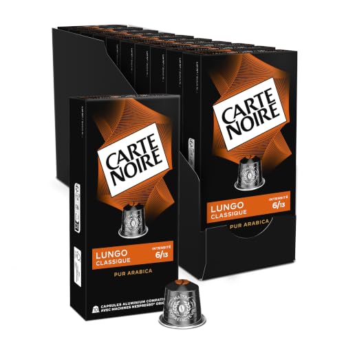 CARTE NOIRE - Café Capsules Lungo Classique N°6 - Compatible Nespresso®