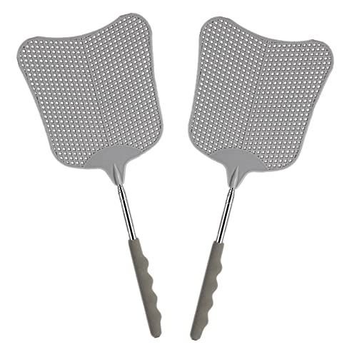 Foxany 2-Pack Large Fly Swatters - Durable and Flexible for Heavy Duty Pest Control