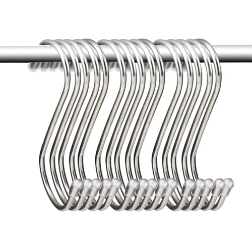 KEESIN S en Forme de Métal Suspendus Crochet en Acier Inoxydable Multifonctions Crochets de Suspension Pour Cuisine Cuillère Pan Salle de Bains Chambre à Coucher Pack De 15 Grand – vue 2