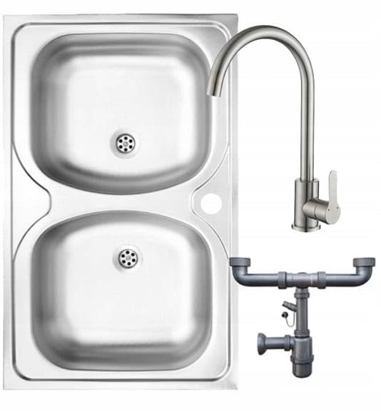 LAVELLO DA CUCINA SOPRAPPOSTO 2 VASCHE – Lavello da cucina con 2 vasche in acciaio inox 80x50 cm, modello soprapposto/soprapiano. Si installa direttamente sul mobile da 80 cm, ideale per rinnovare rapidamente la cucina senza dover tagliare il top, offrendo un’ampia superficie di lavaggio e un look moderno.