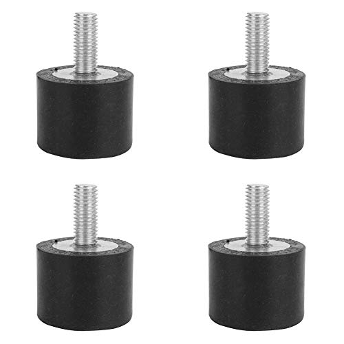 4PCS Premium Rubber Vibration Isolators Heavy Duty Anti Shock Mounts for Industrial Machinery Automotive Equipment Generators VE40 Series with M8 M10 Threads (VE40*30 M10*25)