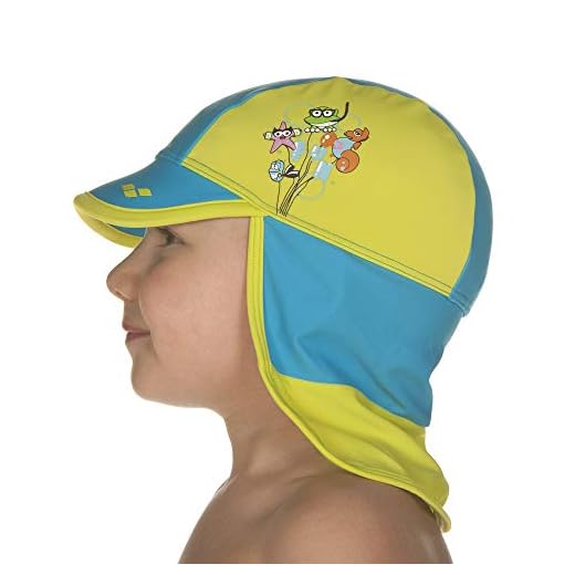arena barn unisex solskydd hatt panel (snabbtorkande, UV-skydd UPF 50+, Oeko-Tex Standard 100), turkos mjuk grön (806), one size
