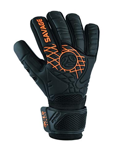 K-LO Sports Savage Blackout Goalie Glove (Black and Red, 10) - Thumbnail 3