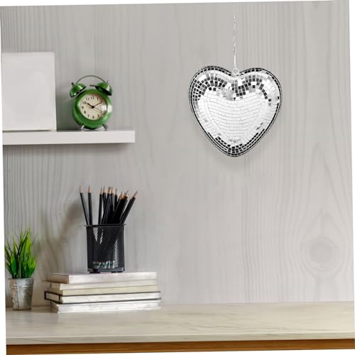 Bola espejada en forma de corazón para decoración de fiestas, bodas y cumpleaños miniatura 7
