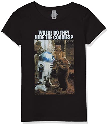 T-shirt Star Wars fille noir confortable qui ne se déforme pas