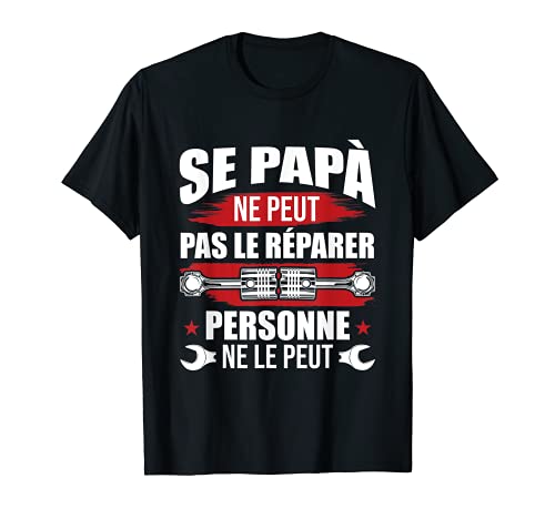 Homme Garage De Mécanique Voitures Papa & Mécanicien Automobile T-Shirt Cover