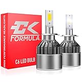 CK Formula H7 LED Headlight Bulb 12V 40W 6000K, 8000 Lumens for Low Beam Replacement Kit Ultra...