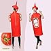 DSplay Adult Unisex Lightweight Kethcup Costume