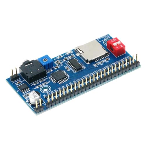 Xnuiasqe Módulo de Reproducción de Voz MP3, Disparador Único, Reproducción Única, Microcontrolador, Control DIY, Anunciador de Avisos, M3D5T