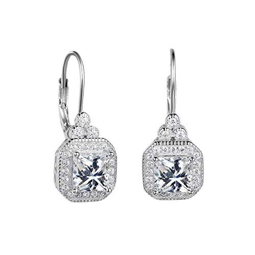 Boucles d'oreilles en argent 925 et zircone au prestige intemporel