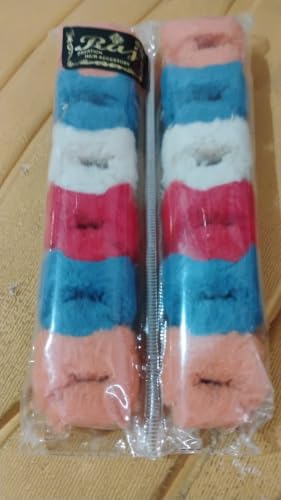 Image of Small Fluffy Hair Claw Clips for Women and Womens, Soft Plush Non Slip Hair Accessories, Strong Grip Mini Hair Clutcher Set, Assorted Colors, Pack of 12 Pieces