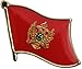 SUPERDAVES SUPERSTORE Montenegro Country Flag Small Metal Lapel Pin Badge ... 3/4 X 3/4 Inches ... New