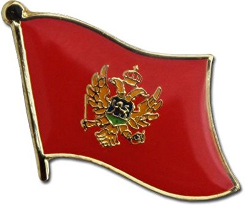 SUPERDAVES SUPERSTORE Montenegro Country Flag Small Metal Lapel Pin Badge ... 3/4 X 3/4 Inches ... New