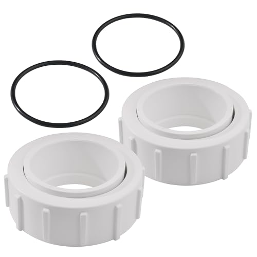 GAQUECY 2" Half PKG188 Heater Union Adapter Compatible with Pentair Mastertemp 400, 250, 200, Also Fits for MaxeTherm Heaters and Sta Rite, 42001-0402 2 Inch Slip Half Union Adapter (2 Pack)