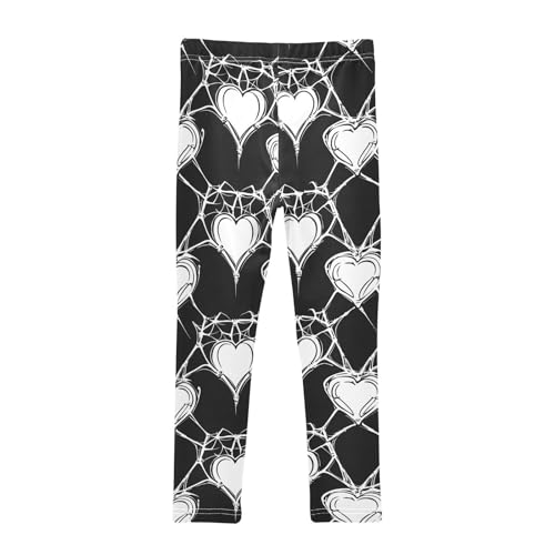 Girls Leggings Ultra Soft Compression Yoga Gym Pants Cute Tights Trousers for Kids 4-10T2