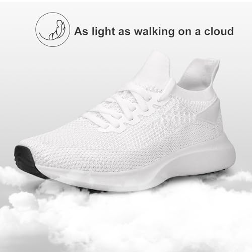 Image of Abboos Women's Walking Shoes - Lightweight Breathable Tennis Sneakers for All-Day Standing & Gym Workouts, Non-Slip Athletic Shoes for Travel and Jogging