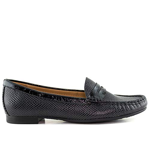 Image of Womens Casual Genuine Leather Comfortable Lightweight Driving Moaccasins Classic Fashion Penny Slip On Ladies Driving Loafer Flat Shoes