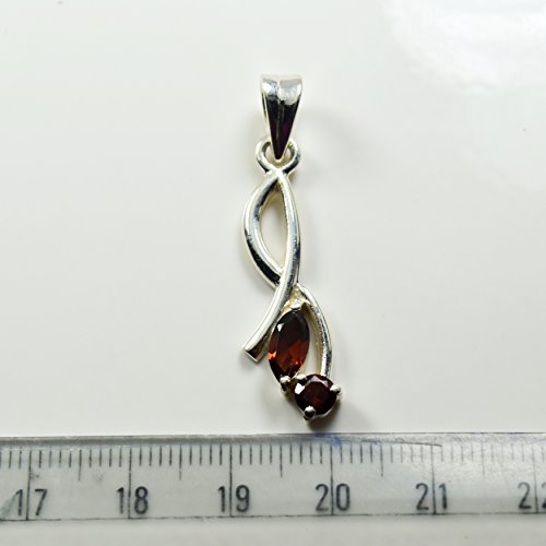 Pendentif grenat rouge argent 925 pour sublimer votre style vestimentaire quotidien