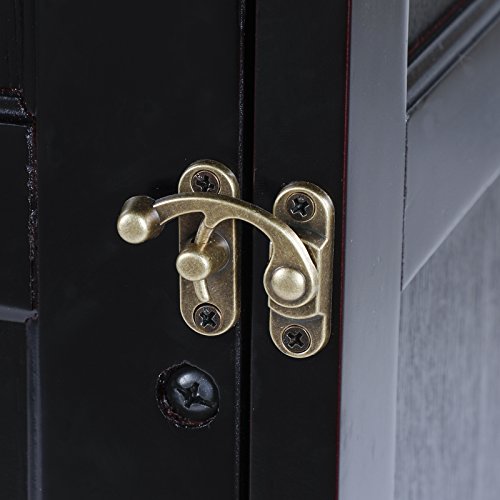 Petsfit Double-Decker Pet House Litter Box Enclosure Night Stand Painted With Non-Toxic With Latch Holding The Door #TOP7