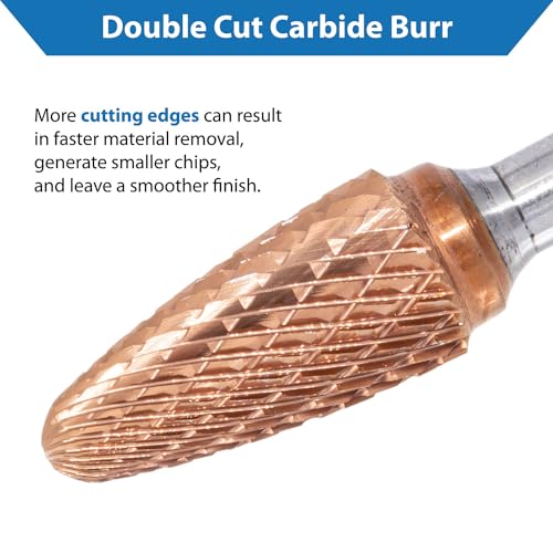 TJR® Carbide Burr with Coating Ultra Co, 6mm (Metric) Diameter with 3mm Metric Shank (Special with chip Breaker) (RBF - Image 3