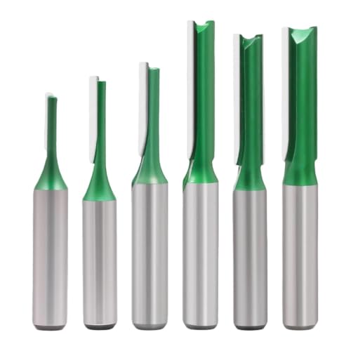 Fresa recta de vástago 8 mm para ranurado y trabajos de carpintería