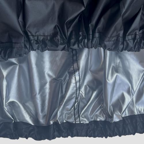 Riding Lawn Mower Cover,Lawn Mower Cover for Rider Garden Tractor. Outdoor 54\" Riding Mower Cover Waterproof for Lawn Tractor. Heavy Duty Lawnmower Covers Resistant Water, UV,Wind. (Black)